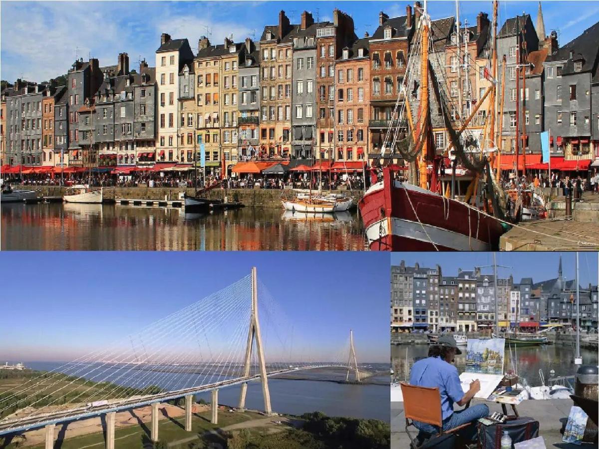 Le Fleur"H"On 11 D'Honfleur, T2 En Residence Avec Piscine, Wifi Et Parking Gratuits Équemauville Zewnętrze zdjęcie